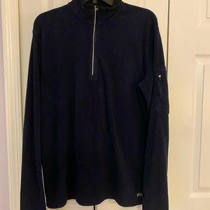 Blue Fila fleece pullover Mens L